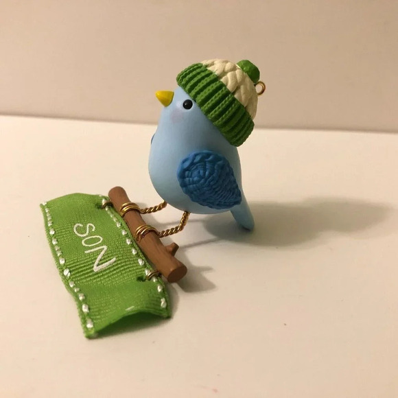 2017 Hallmark Keepsake Son Winter Bird Christmas Ornament - Picture 11 of 16